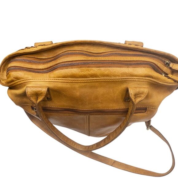 Vilenca Holland Large Tote Laptop Shoulder Bag Woven Leather - Picture 7 of 11